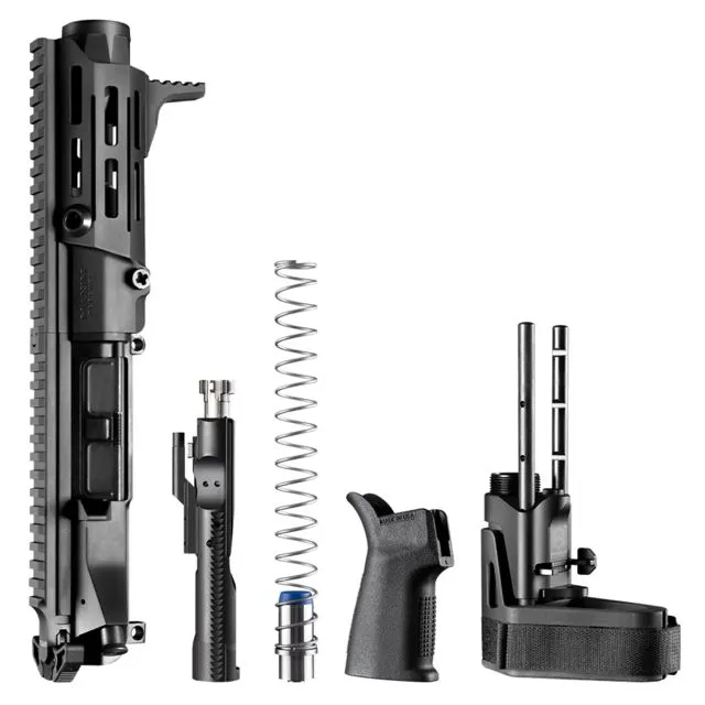Maxim Defense Industries MDX 505 PDX SCW PDW Brace Upper Kit 300 BLK 14in Hate Brake 5/8-24 Thread 5.5in Barrel Type III Hardcoat Anodized Black