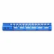 Guntec USA Ultra Lightweight Thin M-LOK System Free Floating Handguard w/Monolithic Top Rail 12in Blue