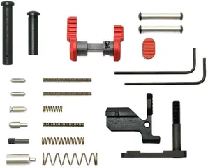 Armaspec AR10 Gun Builders Lower Parts Kit SS/Red