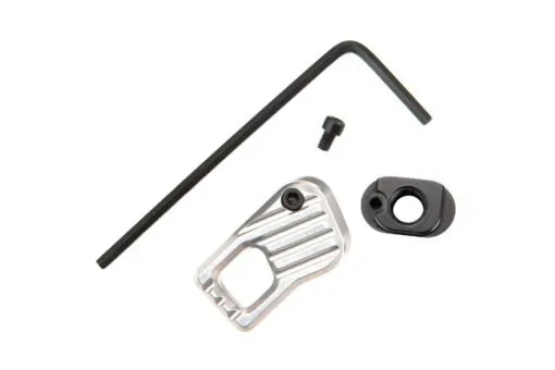 Battle Arms Enhanced Modular Magazine Release - Clear Anodized, Large