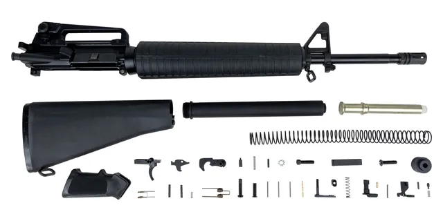 PSA 20" Rifle Length 5.56 NATO 1/7 Nitride A2 Freedom Rifle Kit With Carry Handle