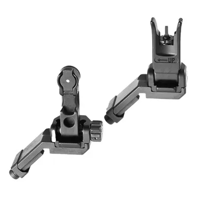 Backup Offset Front & Rear Sight For AR15 Rifle W/Picatinny