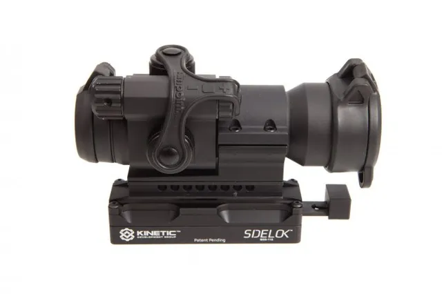 Kinetic Development Group Sidelok Mount-Aimpoint Patrol Rifle Optic (PRO) and Comp M4