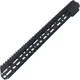 ABC RIFLE COMPANY Style Low Profile Full Picatinny Top Rail D-Cut AR-10/DPMS LR-308 M-LOK Handguard Rail System 18in Black