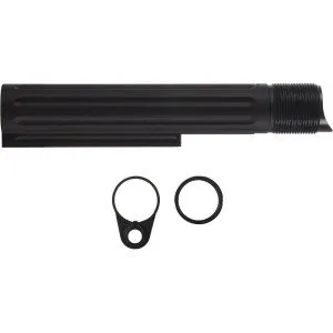 Enhanced Buffer Tube, Mil-Spec, with Ratchet Lock Castle Nut and End Plate