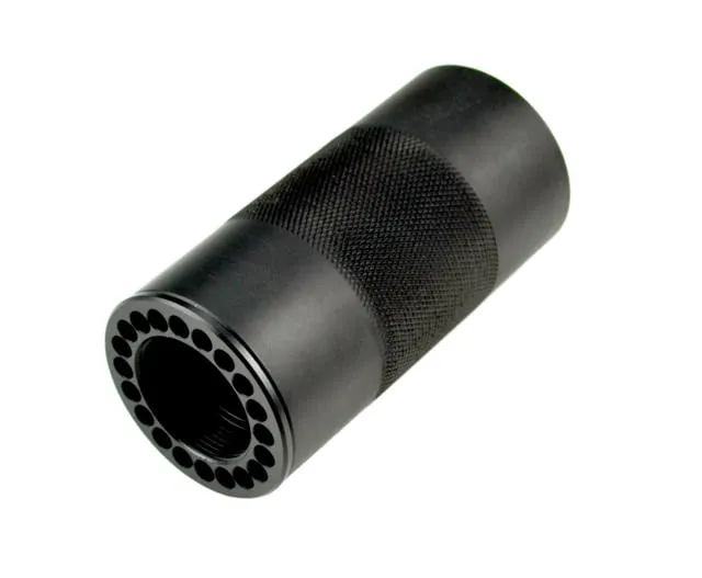Sniper AR-15 4in Pistol Tubular / Round Forend Handguard 6061-T6 Aluminum .223/5.56 Mid-Length Matte Black