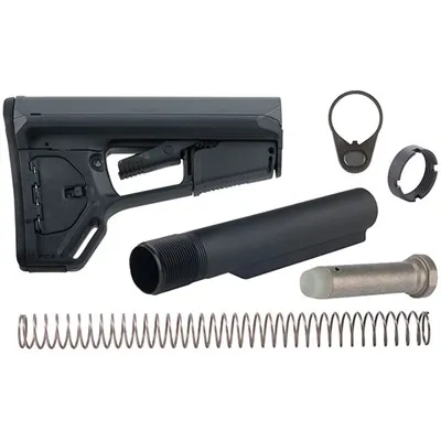 AR-15 ACS-L Mil-Spec Collapsible Stock Assembly Gray