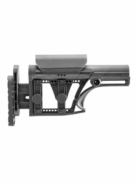 Luth-AR MBA-1 Modular Buttstock Assembly w/ 3-Axis Butt Plate Black
