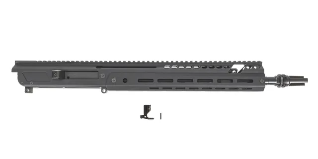 PSA JAKL 14.5" Rifle length Upper Assembly 5.56 NATO 1:7 Nitride w/Knurled CH, BCG ASR Flash Hider, Black