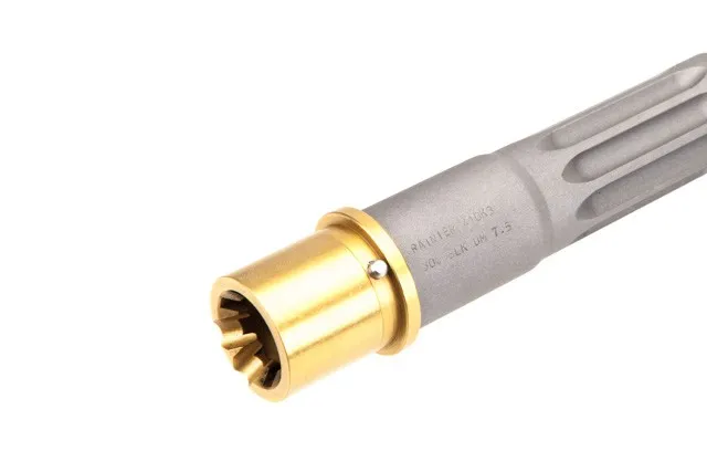 Rainier Arms Ultramatch MOD2 300 Blackout .800 Gas Block TiN Extension- 8.5 Satin