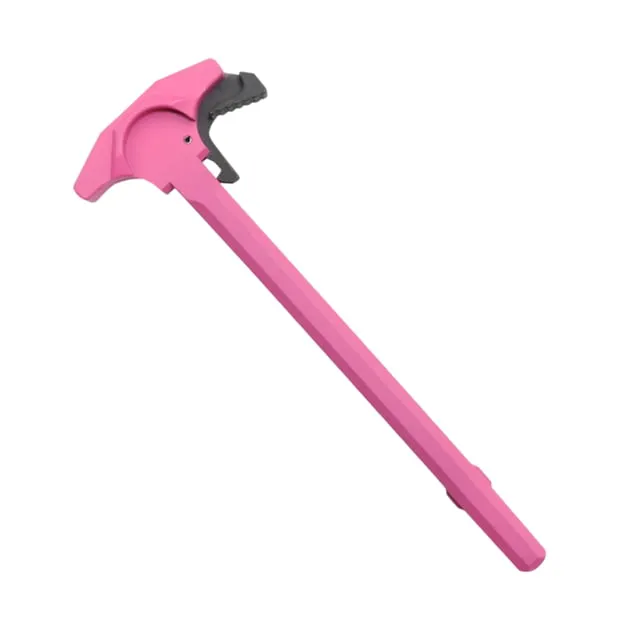 Tiger Rock AR-15 Tactical TALON Style Charging Handle w/Oversized Latch Non-Slip Pink Small