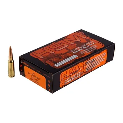 Match 6.5 Grendel Ammo - 6.5mm Grendel 123gr Hollow Point Boat Tail 20/Box