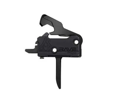 Rave PCC Drop-In Flat Trigger With Anti-Walk Pins Black