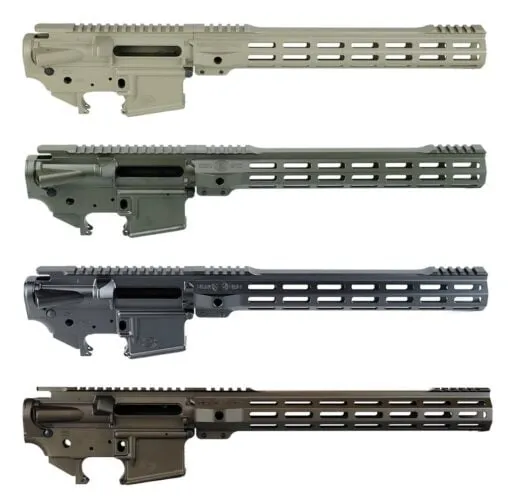 Dirty Bird AR-15 Forged Multi-Cal Receiver Set + SRMS Handguard - OD Green, 12.7"