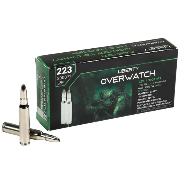Liberty Ammunition Overwatch .223 Remington 55 gr OCD