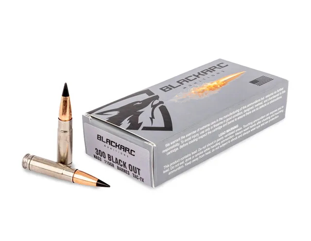 Blackarc Munitions NAS3 .300 Blackout 110gr TAC-XT Ammo, 20Rds