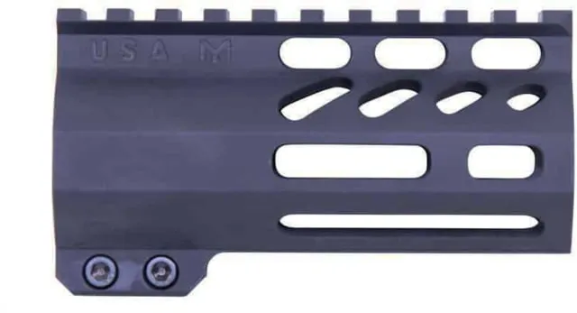 Guntec USA AR-15 4in Air-Lok Series M-LOK Compression Free Floating Handguard w/ Monolithic Top Rail Anodized Black