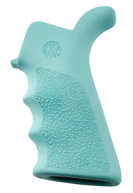 Hogue Beavertail Grip w/ Finger Grooves for AR-15/M-16 Rifles, Aqua
