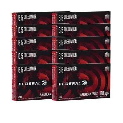 American Eagle 6.5mm Creedmoor 120gr Open Tip Match 200/Case