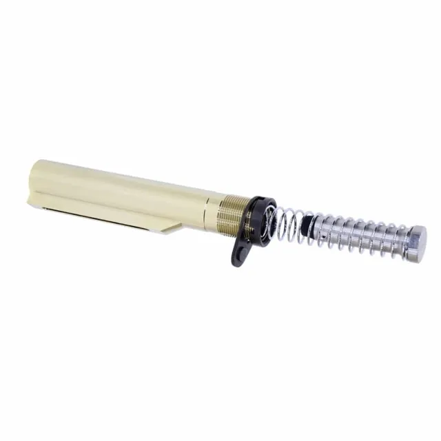 Guntec USA AR-15 Mil-Spec Buffer Tube Set Gold Plated MILTUBESET-GLD