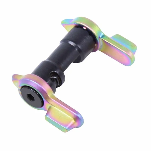 Guntec USA AR-15 Multi Degree Short Throw Ambi Safety Matte Rainbow PVD Coated
