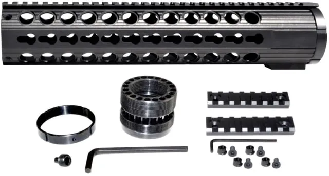 Kexuan Free Float KeyMod Handguard for .308 Low Profile Upper Receiver 12.5 in Black