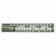 Guntec USA Air Lite M-LOK Free Floating Handguard w/Monolithic Top Rail 12in Green