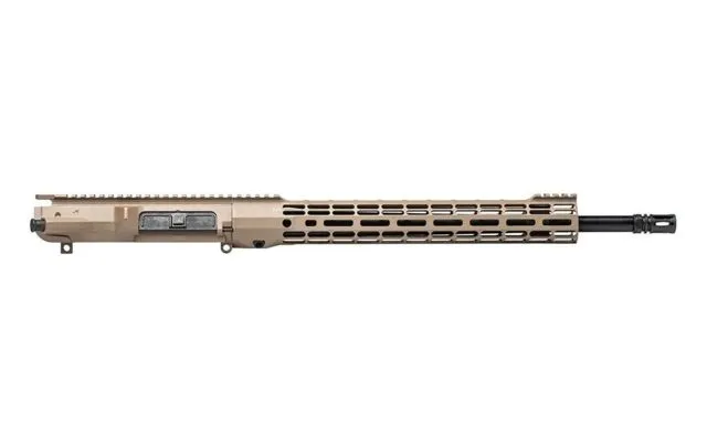 Aero Precision M5 Complete Upper Receiver 18in .308 Rifle Barrel w/ATLAS S-ONE 15in M-LOK Handguard Anodized Flat Dark Earth