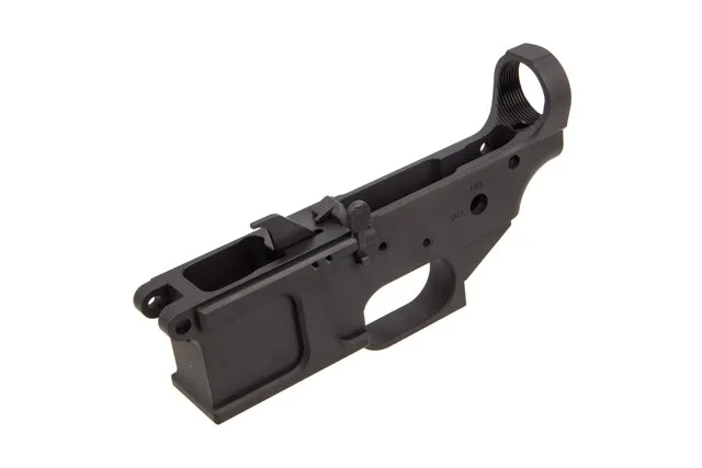 JP Enterprises 9mm billet lower receiver kit w/ mag catch, ejector, pin, spring and screws