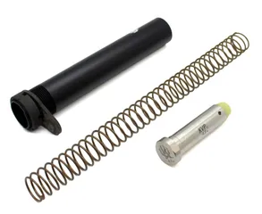 Kaw Valley Precision Pistol Stock Completion Kit - Stainless Steel 4.3oz Buffer Black Medium