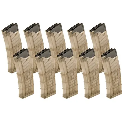 Flat Dark Earth AR-15 L5awm Translucent FDE Magazine 30-Rd