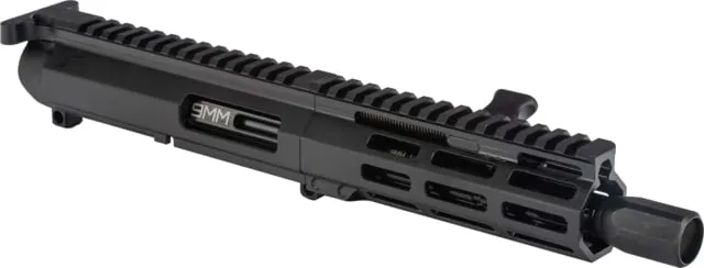 FM Products Foxtrot Mike VFM-9 9mm Luger 7inch Upper Receiver 5.75 inch Handguard 1-10 Twist 1/2x28 Threads Micro Blast Diverter Type III Hardcoat
