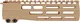 Grey Ghost Precision M-LOK Handguard AR-15 7.25 inch Aluminum 0.52 lb FDE Cerakote