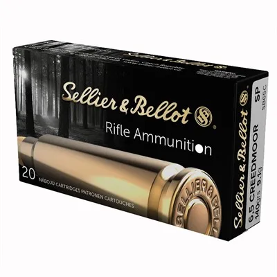 Sellier Bellot SB 6.5 Creedmoor 140gr Semi-Jacketed SP 20/Box