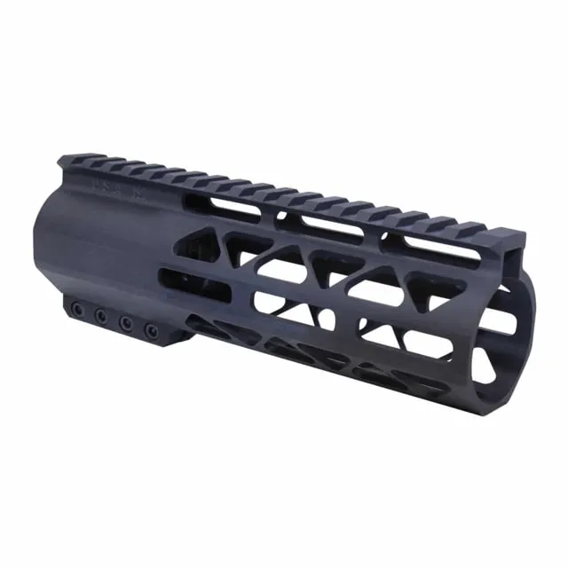 Guntec USA .308 Caliber AIR-LOK Series M-LOK Compression Free Floating Handguard w/Monolithic Top Rail 7in Black