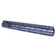 Guntec USA .308 Caliber Ultra Lightweight Thin M-LOK System Free Floating Handguard w/Monolithic Top Rail 15in Anodized Grey