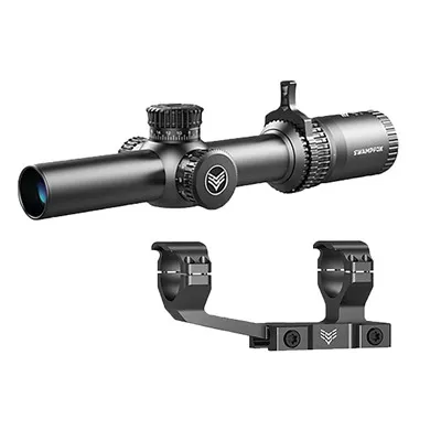 Illuminated Tomahawk LPVO 1-6x24mm SFP Ill Guerrilla Cross MOA BLK W/MT