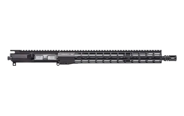 Aero Precision M4E1 Threaded 5.56mm Complete Upper Receiver 16in Mid Length Pencil Barrel 1-7 Twist A2 Flash Hider ATLAS R-ONE Handguard Black