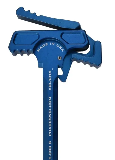 Phase 5 Weapon Systems Inc Ambi-Battle Latch/Charging Handle Assembly DPMS Gen I/LR-308/AR-10 .308 7075 Aluminum Anodized Blue