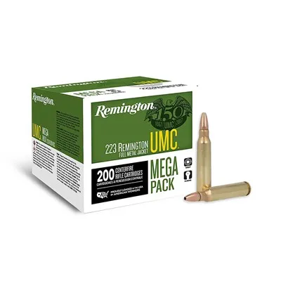 UMC JHP 223 Remington 45gr Jacketed Hollow Point 200/Box