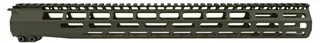 Grey Ghost Precision M-LOK Handguard AR-15 17 inch Aluminum 0.868 lb Olive Drab Cerakote