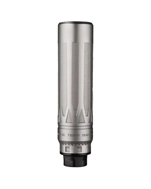 Dead Air Nomad Ti XC Direct Thread Rifle Suppressor - Silver
