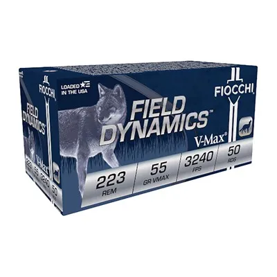 Tipped BT Field Dynamics 223 Rem 55gr V-Max Polymer Boat Tail 50/Box