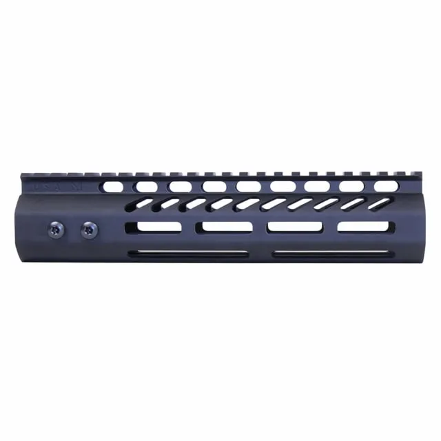 Guntec USA .308 Caliber Ultra Lightweight Thin M-LOK System Free Floating Handguard w/Monolithic Top Rail 9in Black