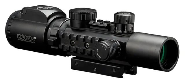 Konus USA KONUSPRO AS-34 2-6x28mm Dual Illuminated Engraved Mil-Dot Rifle Scope
