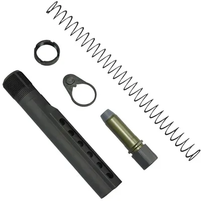 Heavy K-Spec AR-15 H1 Buffer Tube Kit W/3.8oz Buffer Black