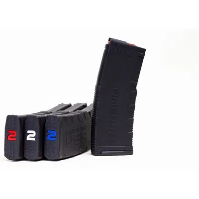 Mod-2 AR-15 5.56x45 NATO 30 Round Red, White & Blue Internals 3pk