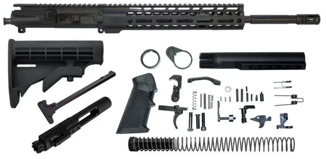 Ghost Firearms Vital Upper Receiver Rifle Lower Parts Kit 5.56mm 16in Carbine 4150 M4 Barrel 1-7 Twist 11in M-LOK Free Float Hand Guard A2 Birdcage