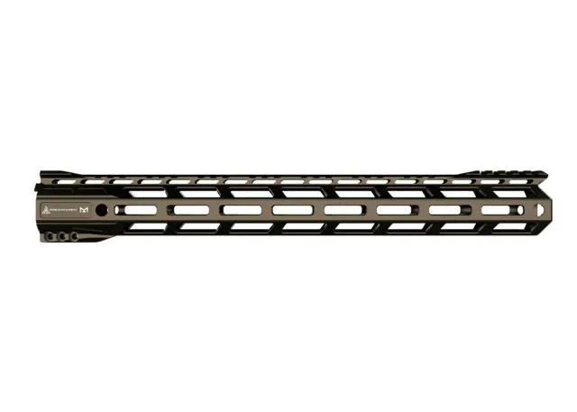 RISE Armament RA-905 Handguard M-LOK AR-15 15in 6061-T6 Billet Aluminum Anodized Spartan Bronze