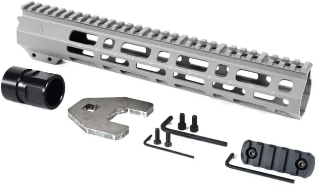 AT3 Tactical SPEAR M-LOK AR-15 Free Float Handguard 12in Length Titanium